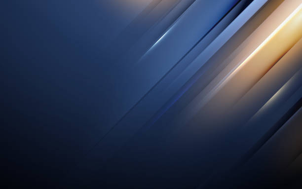 파란색과 금 추상 최소한의 기하학적 배경. 추상 기술 하이테크 미래 디지털. 벡터 일러스트레이션 - metal texture stock illustrations