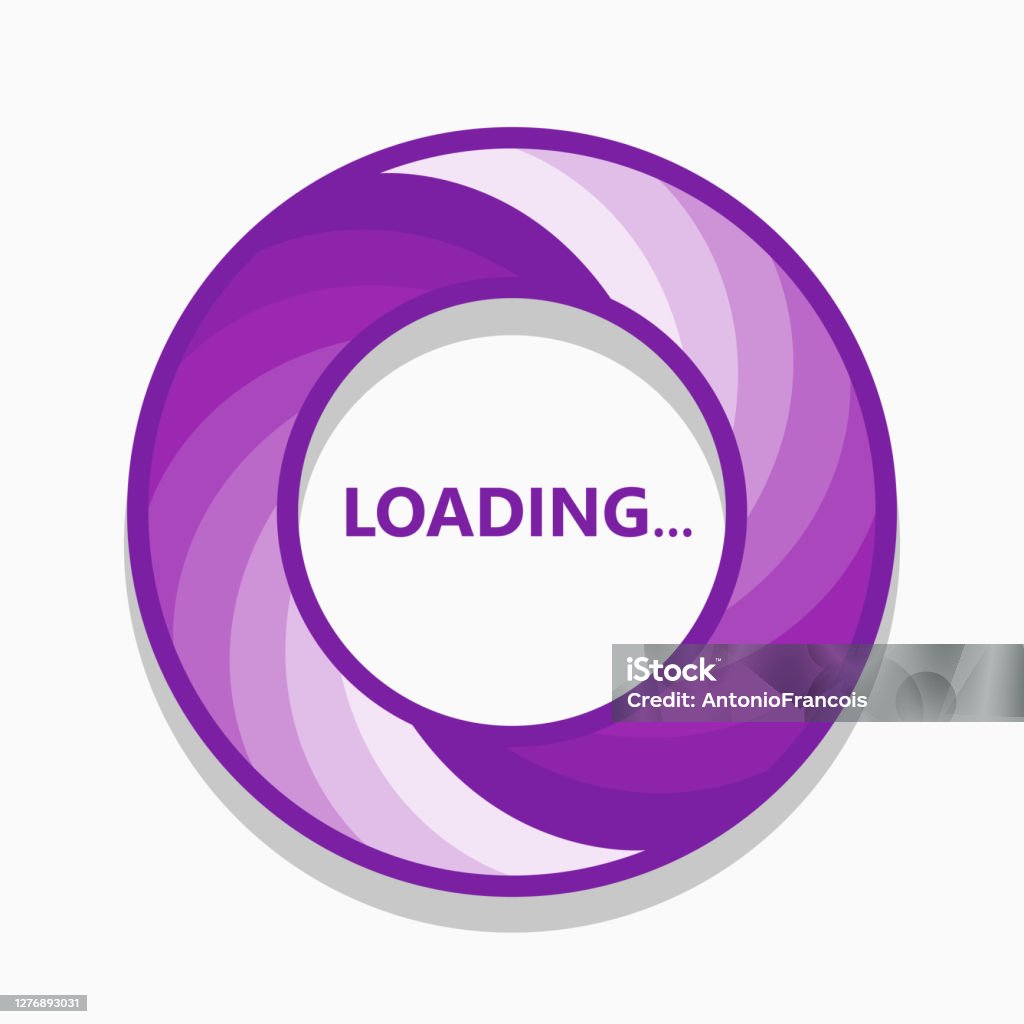 Loading Sign On Blue Background System Software Update And Upgrade ...