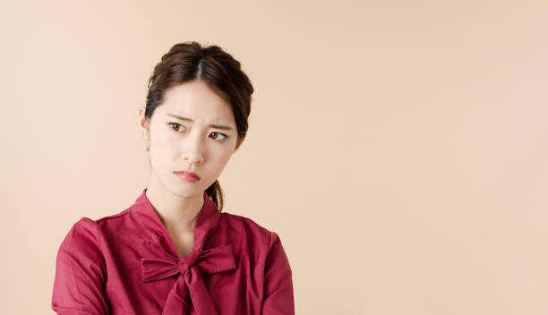 istock Angered asian young woman concept. 1276909163