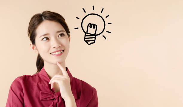 istock Inspired young asian woman concept. 1276909384