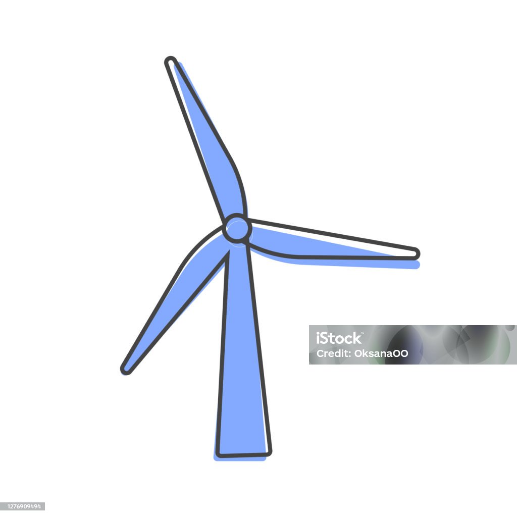 Vector Windmill Icon Power Generator On Cartoon Style On White Isolated Background Stock Illustration - Download Image Now - iStock Vector Windmill Icon Power Generator On Cartoon Style On White Isolated Background Stock Illustration - Download Image Now - iStock