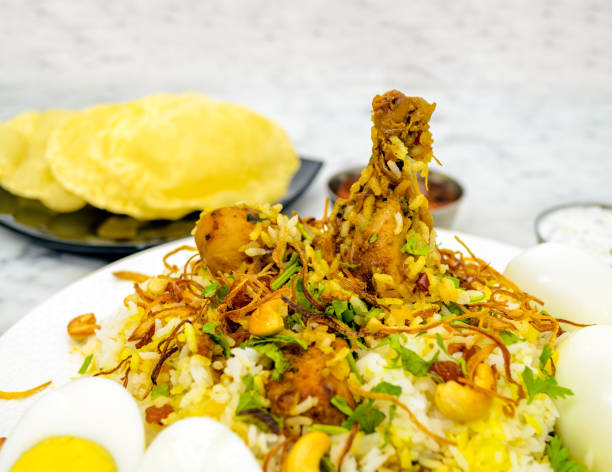 istock Closeup of Chicken Biryani 1276910312