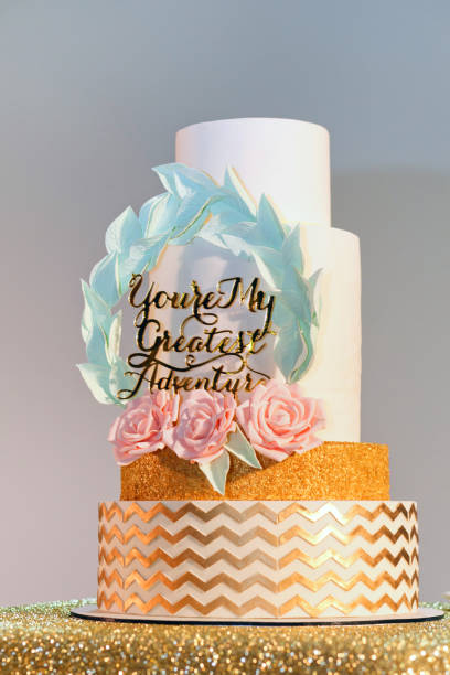 istock Decorative Large Tall Fancy Wedding Cake 1276911647