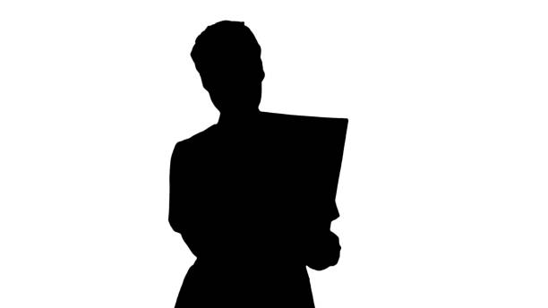 Isolated Newspaper Cartoon Figure Reading News