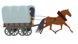 Animation Of A Horse Cart The Coachman Drives The Horse Cartoon Stock Video  - Download Video Clip Now - iStock