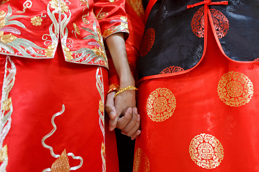 Traditional Chinese wedding costume