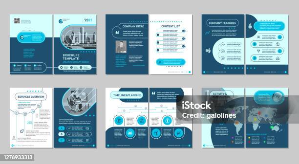 Brochure Creative Design Multipurpose Template Include Cover Back And Inside Pages Stock Illustration - Download Image Now