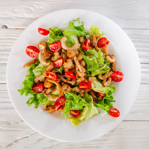 istock summer vegetable salad on a white dish on a wooden background 1276936211