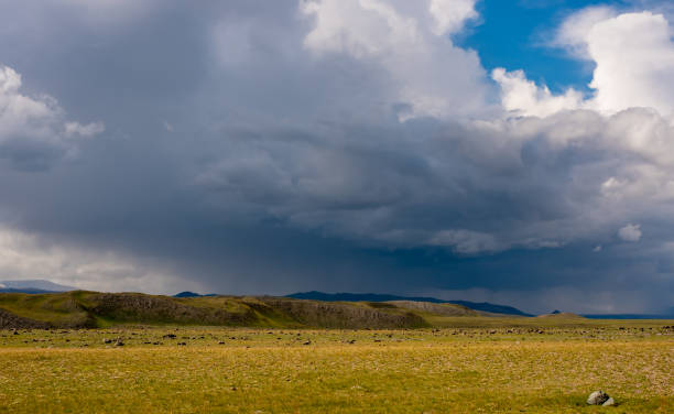 istock Majestic mountain landscape, cloudy sky before a thunderstorm. 1276936945