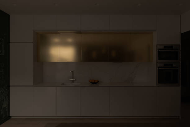 istock 3D illustration of a kitchen with day lighting 1276938264
