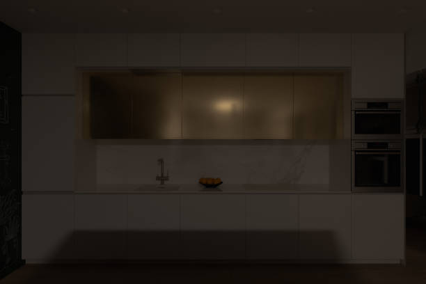 istock 3D illustration of a kitchen with day lighting 1276938265