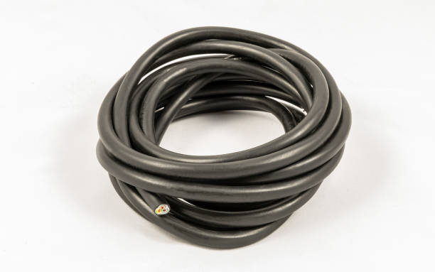 istock Roll of black electric cable 1276939630