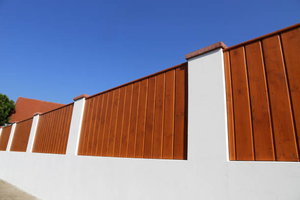 istock Nice new wooden fence 1276943325