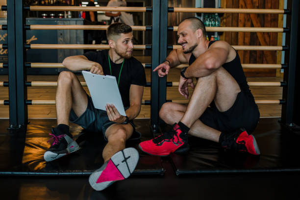 istock Individual personal training in gym 1276956048