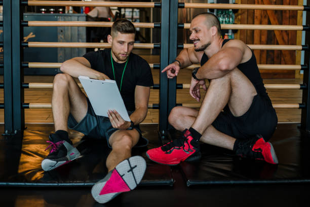 istock Individual personal training in gym 1276956049