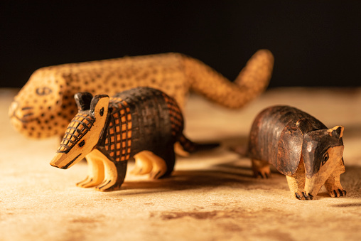 Toys in the form of animals typical of the Guarani culture that occupies part of southern Brazil, Paraguay and northwestern Argentina