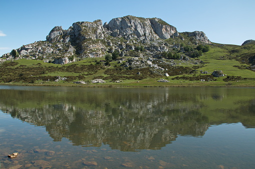 Lago Ercina in Picos de Europe National Park in Asturias,Spain,Europe