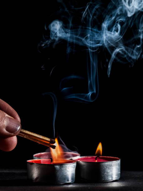 istock Three New Flaming Candles 1276967417