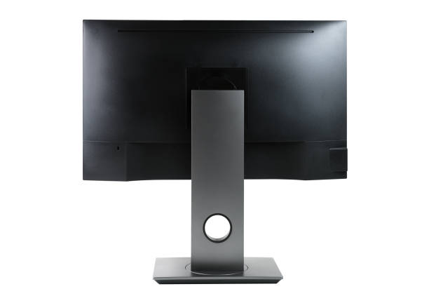 istock Computer monitor, screen isolated on white background.Side view 1276967433
