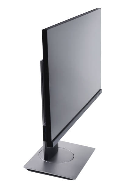 istock Computer monitor, screen isolated on white background.Side view 1276967593