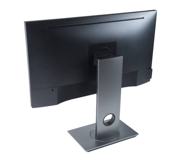 istock Computer monitor, screen isolated on white background.Side view 1276967599