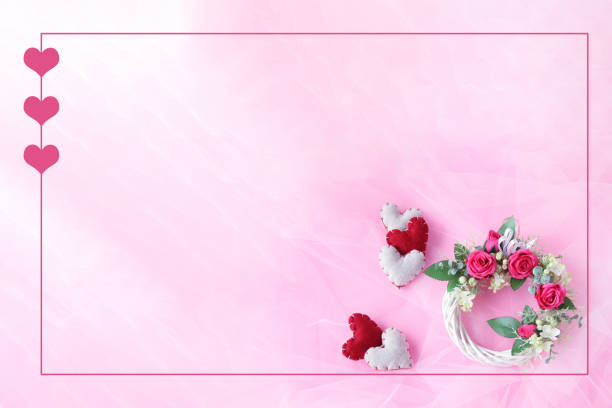 hot pink roses and lilac wreath