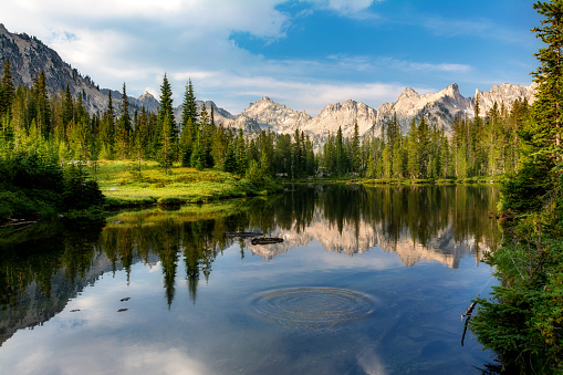 A Summer panoramic scene, in Interior Alaska shows that though the summer season is short, it is not without beauty.