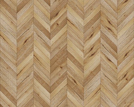 Seamless chevron texture. old rustic Oak wood.\nHardwood flooring and laminate flooring texture.\nClassic parquet medium size planks pattern.