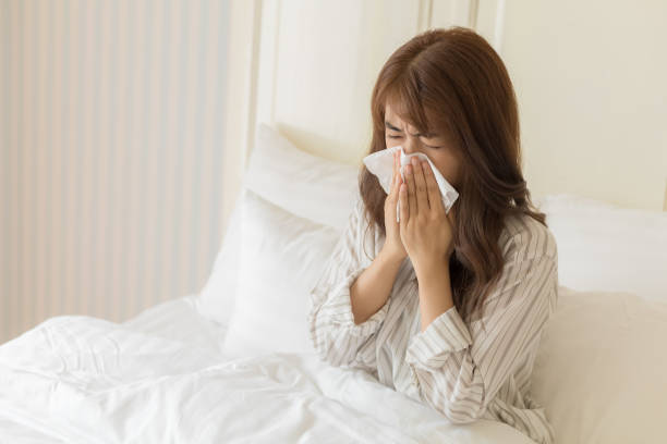 istock Young Asian women have cold 1276979929