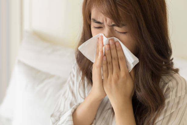 istock Young Asian women have cold 1276980012