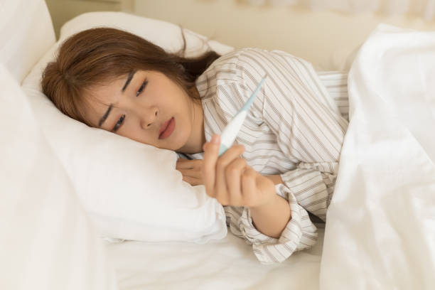istock Young Asian women have cold 1276980597