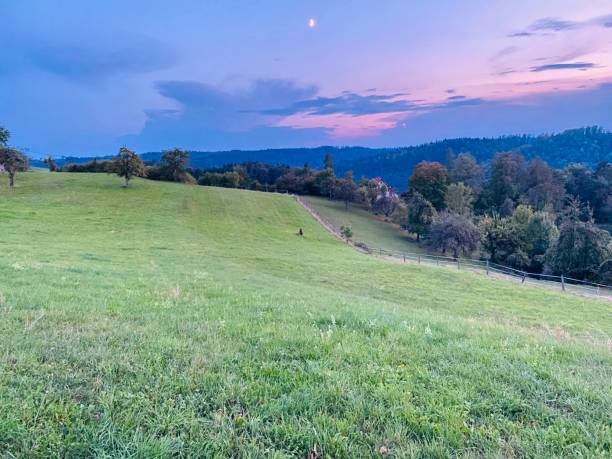 istock Rural landscape at sunset 1276980715
