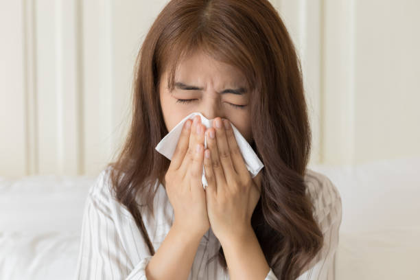 istock Young Asian women have cold 1276980764