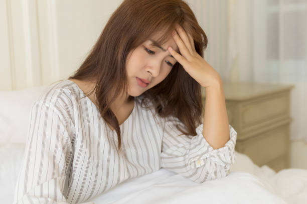 istock Young Asian women have headache 1276981076