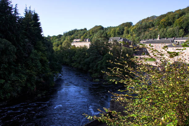 istock Looking out over New Lanark Village 1276984487
