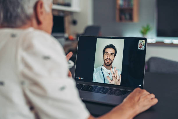 istock Doctor in a conference call with a senior patient 1276986685