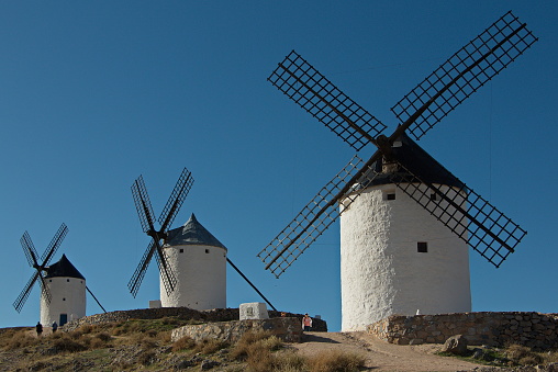 Windmills in Consuegra,Castilla La Mancha,Spain,Europe