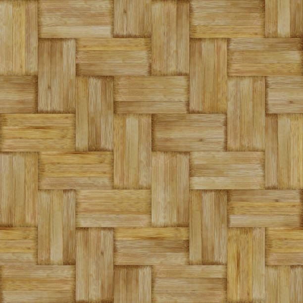 bezszwowa jodełka 3x3 tekstura drewna. naturalny bambusowy wzór drewna liściastego lub laminatu. deski o długich rozmiarach. - color image solid brown bumpy zdjęcia i obrazy z banku zdjęć