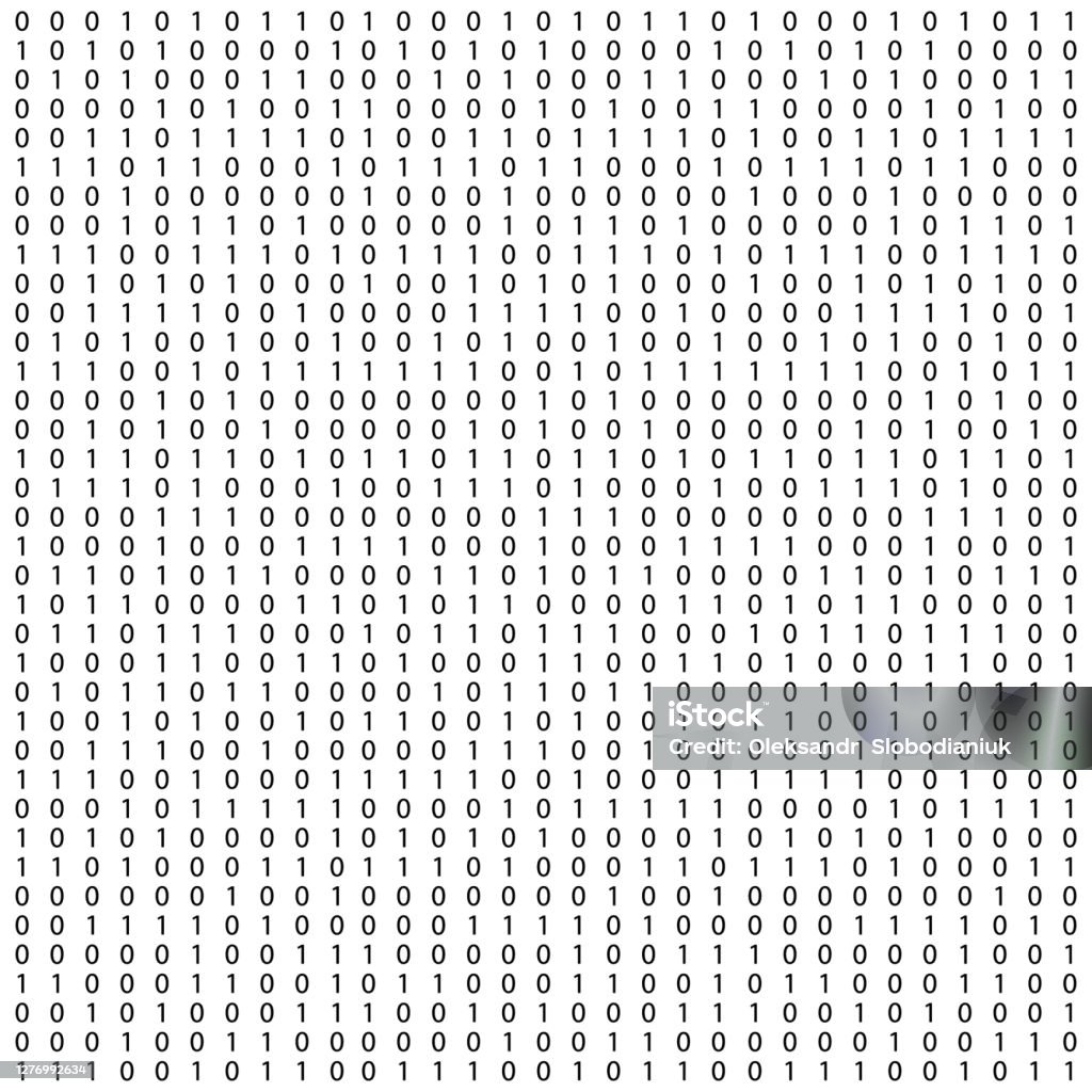 Background With Digits On Screen Binary Code Zero One Matrix White  Background Banner Pattern Wallpaper Abstract Matrix Background Binary  Computer Code Coding Hacker Concept Vector Background Stock Illustration -  Download Image Now -