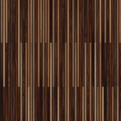 Seamless stripes texture. Oak and Walnut wood.
Wall or hardwood floor texture background.
Long planks pattern.