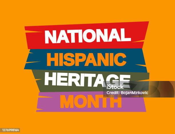 National Hispanic Heritage Month Background Vector Stock Illustration - Download Image Now