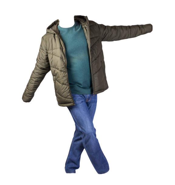 istock jacket, sweater and blue jeans isolated on white background. casual clothes 1277001706