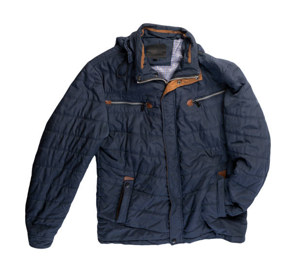 istock Men's jacket in a hood isolated on a white background. Windbreaker jacket 1277001722
