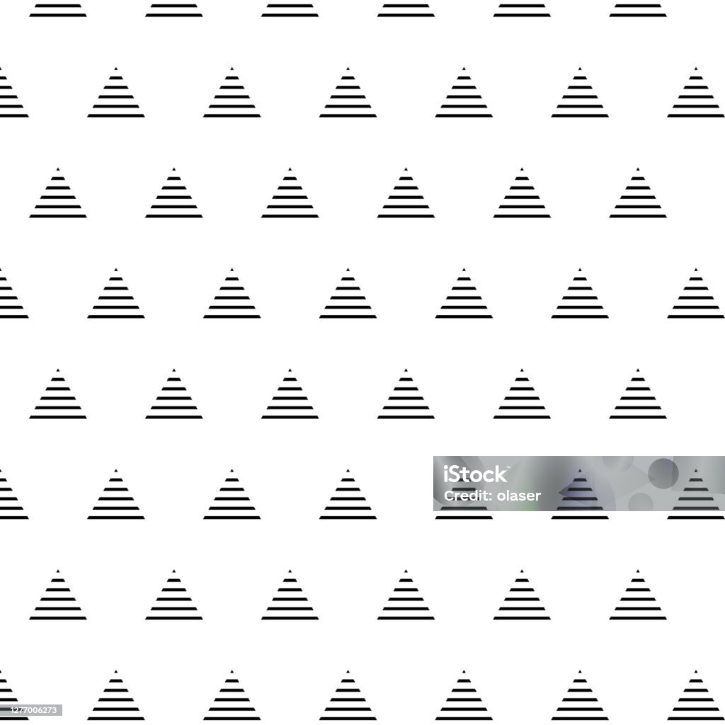 Double Striped Triangle Pattern Stock Illustration - Download Image Now ...