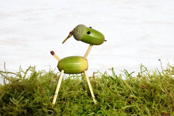 istock Figurine made of acorns 1277006415