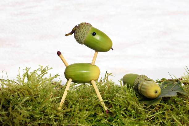 istock Figurine made of acorns 1277006423