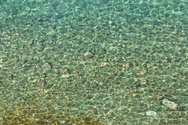 top down view of a coast in the mediterranean sea