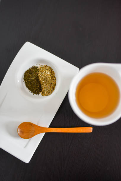 istock Cup of tea prepared to drink, dry mint and chamomile 1277017832