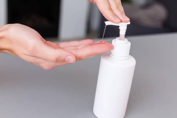 istock anti bacterial agent bottle for hand washing 1277018773