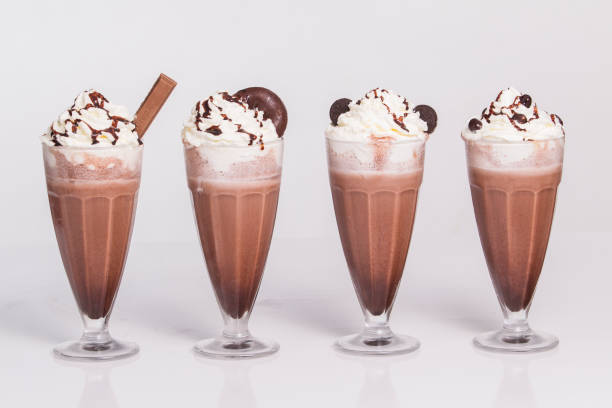 istock Chocolate milkshake with chunks of chocolate and cookies 1277021844